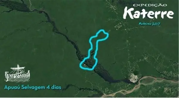 Mapa Rota Apuaú - 4D