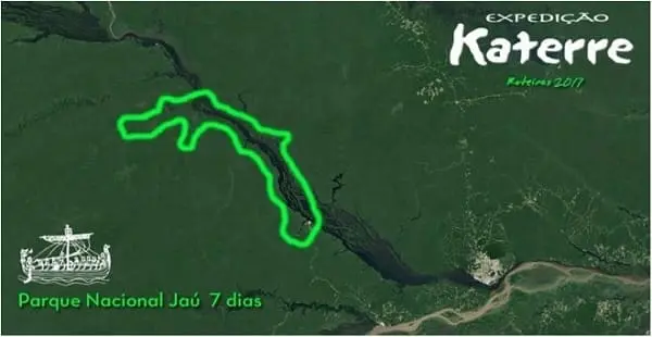 Mapa Rota Parque Nacional Jaú - 5D